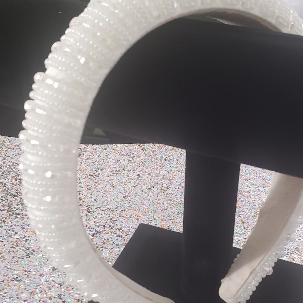 Handmade Beaded Rhinestone Headband